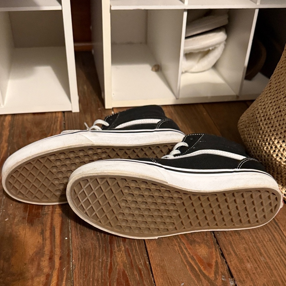 Vans Classic Black and White High-Tops - Picture 3 of 4